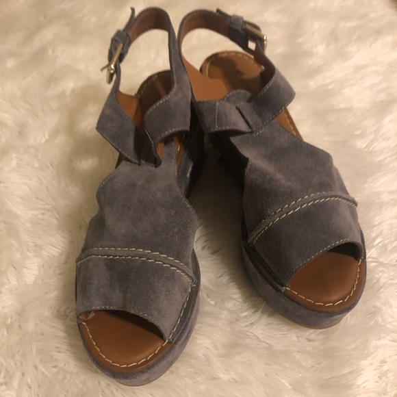 Zamagni Italian leather wedge sandals - Picture 2 of 10